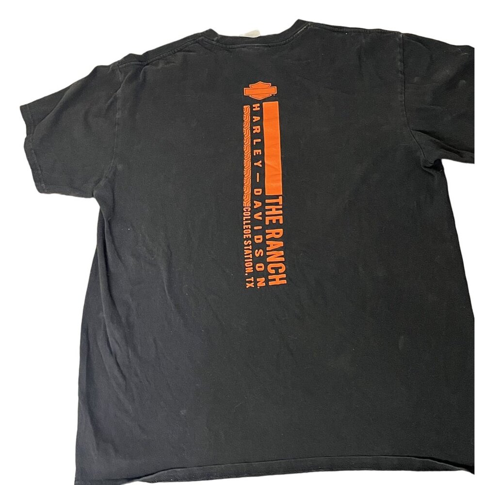 Harley-Davidson Motorcycles College Station TX  Mens Large THE RANCH Black Tshir